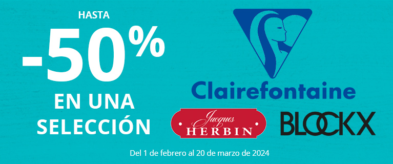 Una selección de productos Clairefontaine hasta -50%