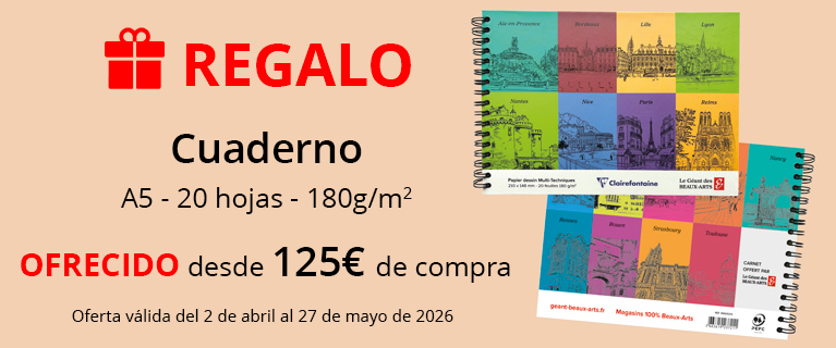 Regalo ofrecido a partir de 125 € de compra