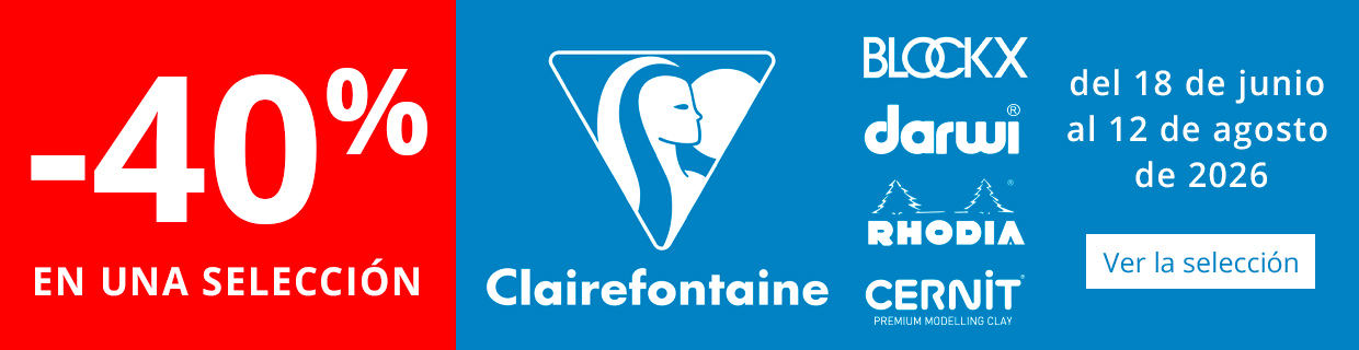 Hasta -40% en una seleccion de productos Clairefontaine