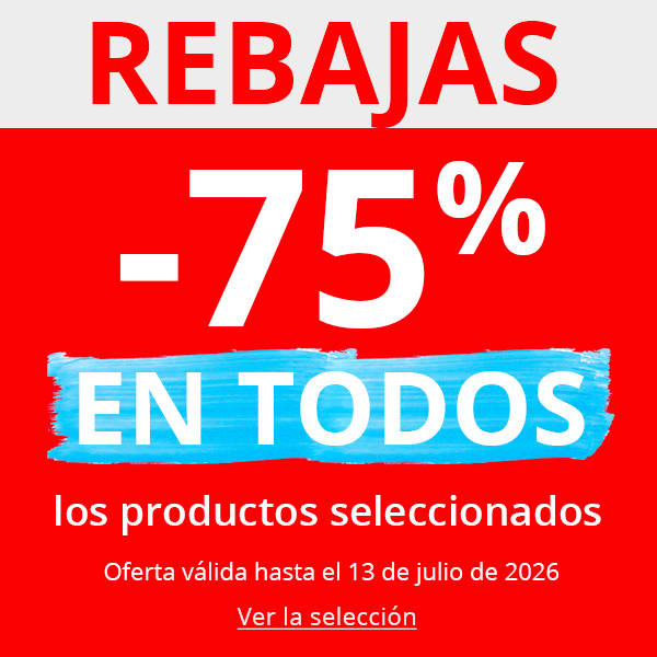 Rebajas : -75% en una selección de productos