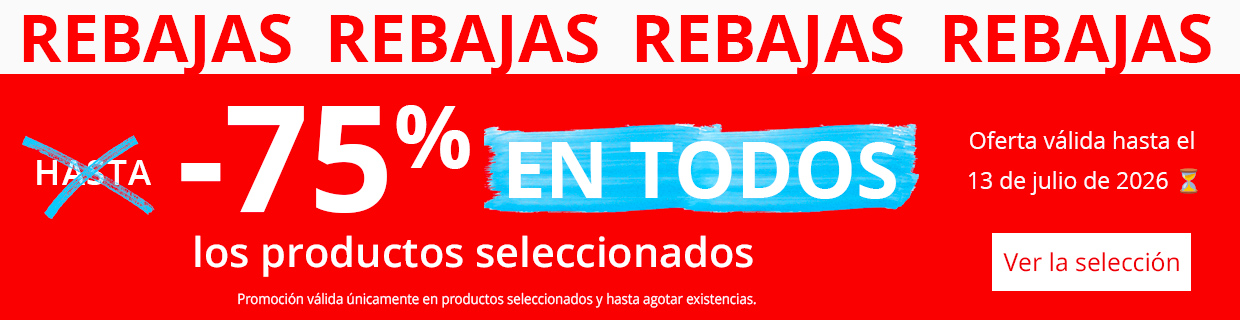 Rebajas : -75% en una selección de productos