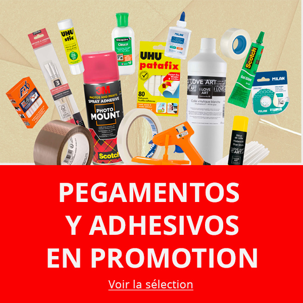 Pegamentos y adhesivos en promocion