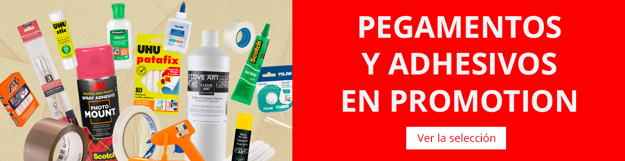 Pegamentos y adhesivos en promocion
